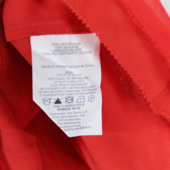 NWT Tory Burch Silk Ruffled Hem Sleeveless Top– Chic Blouse for Any Occasion - Picture 7 of 9